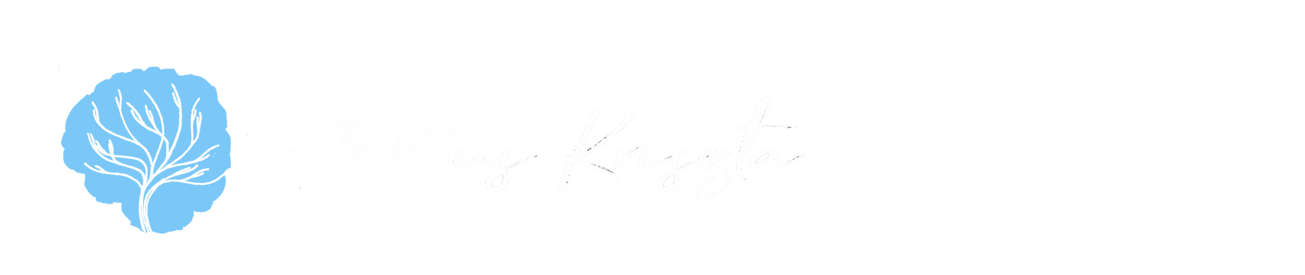 Annus Kriszta logó - white text